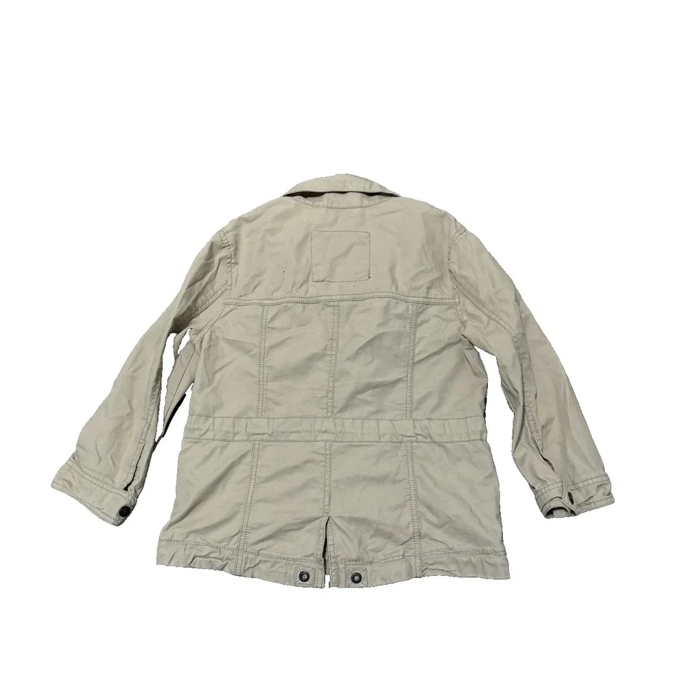 ABERCROMBIE KIDS XL‎ Girls Tan Khaki Jacket Coat Full Zipper Pockets